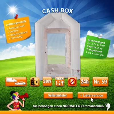 Cash Box mieten - aufblasbares Spiel