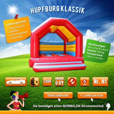 Hüpfburg Klassik mieten
