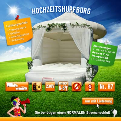 Hüpfburg Hochzeit mieten