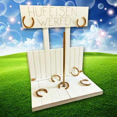 Hochzeitsspiel Hufeisenwerfen mieten