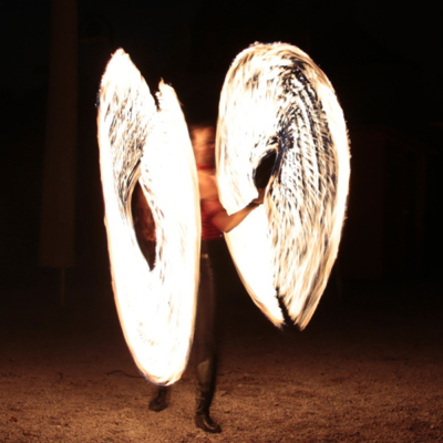 Feuershow Künstlerin Guggi