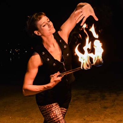 Feuershow Firmenfeier