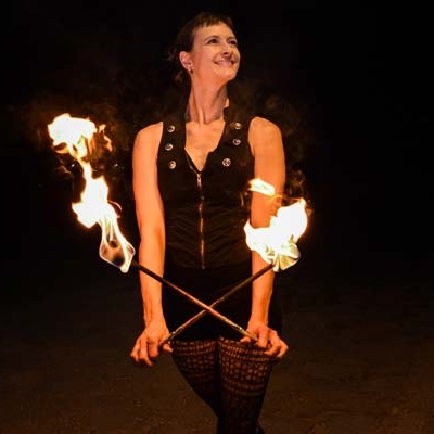 Feuershow Firmenfeier