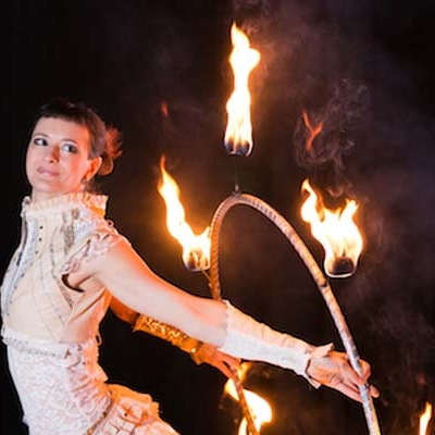 Feuershow Firmenfeier