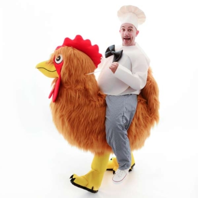 Walking Act verrücktes Huhn mit Koch