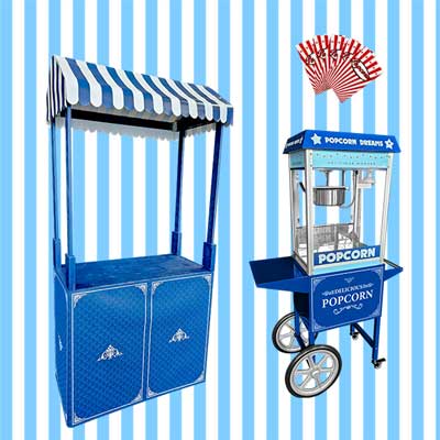 Popcornstand blau